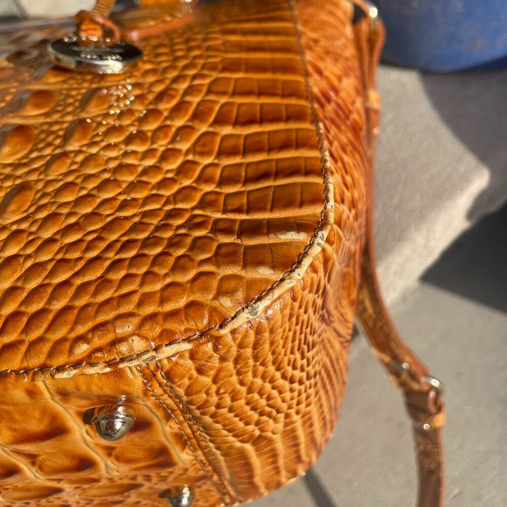 BRAHMIN MELBOURNE SATCHEL CROSSBODY Women's Shoulder Bag EUC - Picture 9 of 17